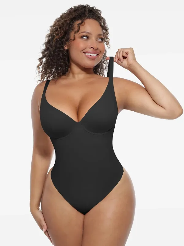 Feelingirl Deep V-Neck Shapewear Bodysuit sold by FeelinGirl