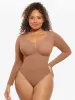 Feelingirl Seamless Supportive Long Sleeve Tummy Control Bodysuit sold by FeelinGirl