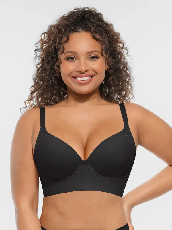 Feelingirl Full-Support Underwire Push-Up Bra made by FeelinGirl