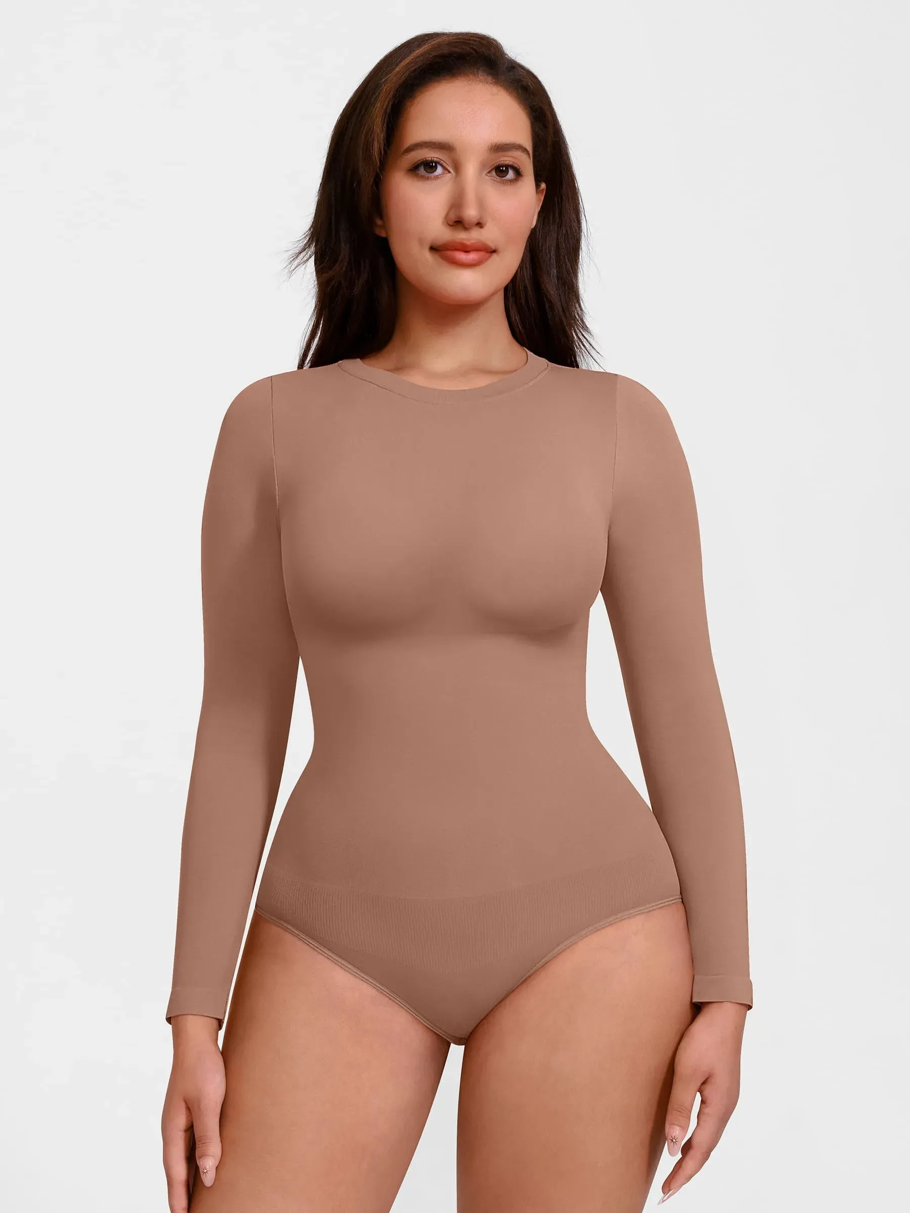 Seamless Ultra-Soft Crew Neck Bodysuit sold by FeelinGirl