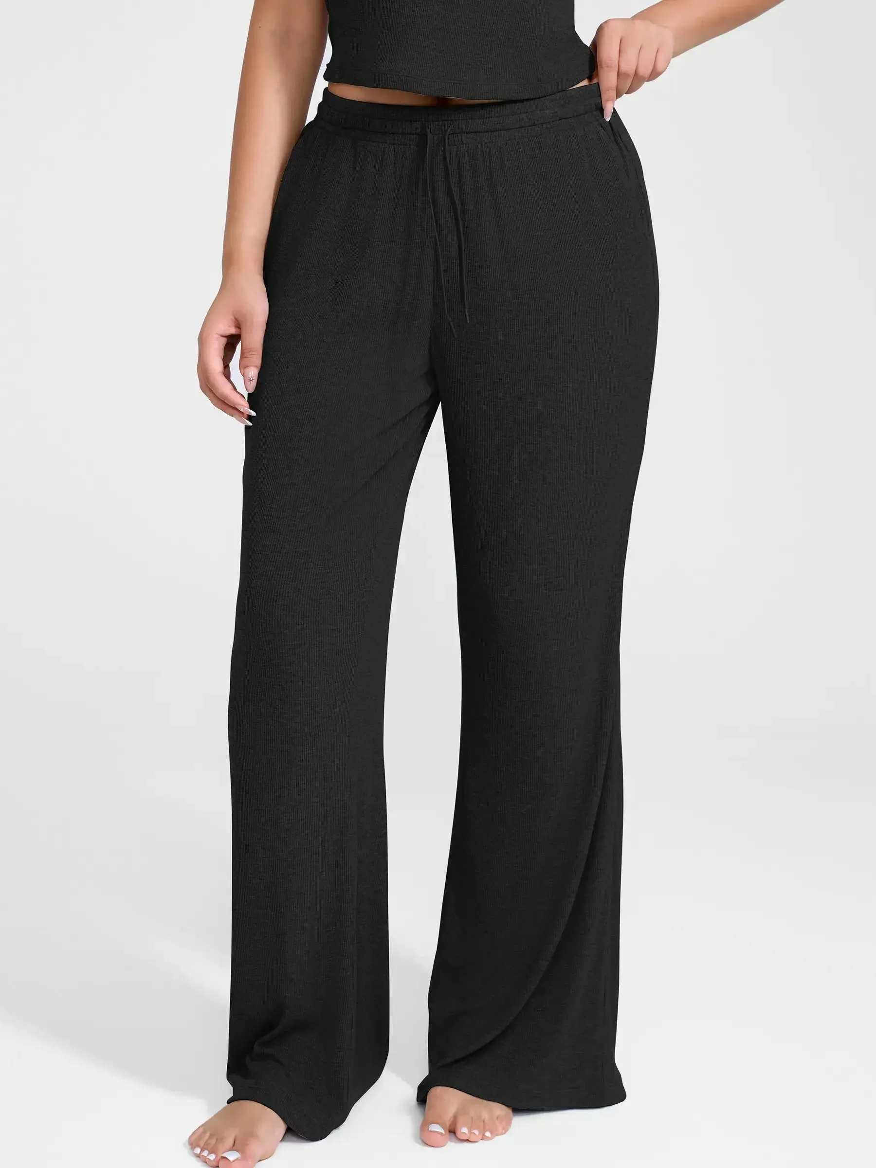 Feelingirl Breathable Ribbed Loungewear Pants sold by FeelinGirl product image thumbnail 2