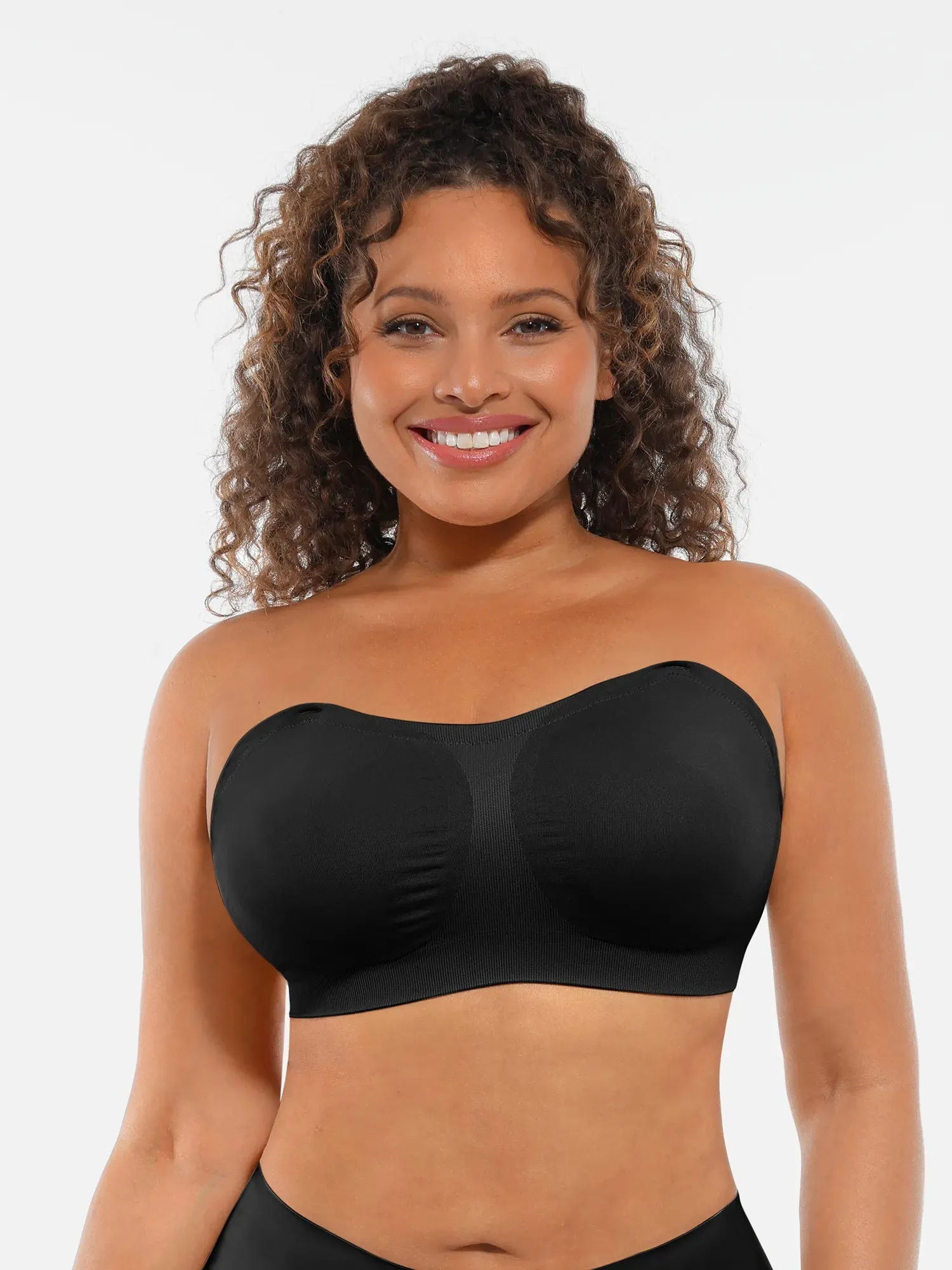 Feelingirl Seamless Strapless Anti-Slip Removable Pads Bra sold by FeelinGirl product image thumbnail 3