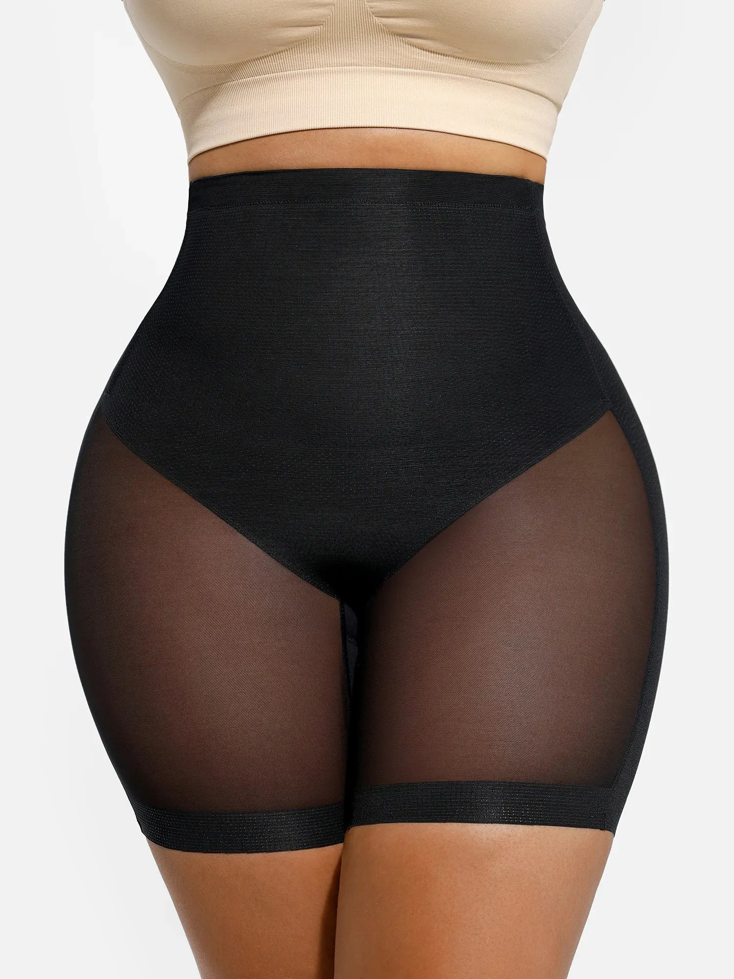 Feelingirl Mesh Tummy Control Bodysuit & Shorts Set sold by FeelinGirl product image thumbnail 2