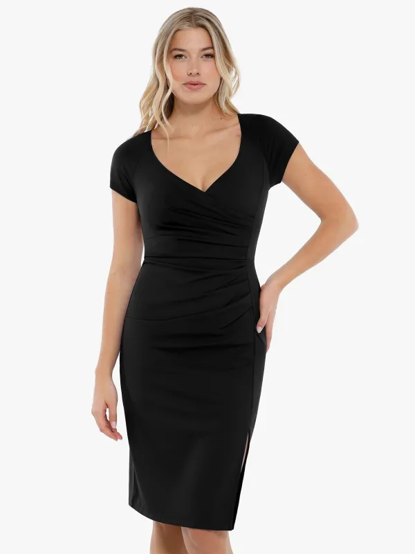 Popilush Shapewear Short Sleeve Perfect Form Sheath Dress made by FeelinGirl