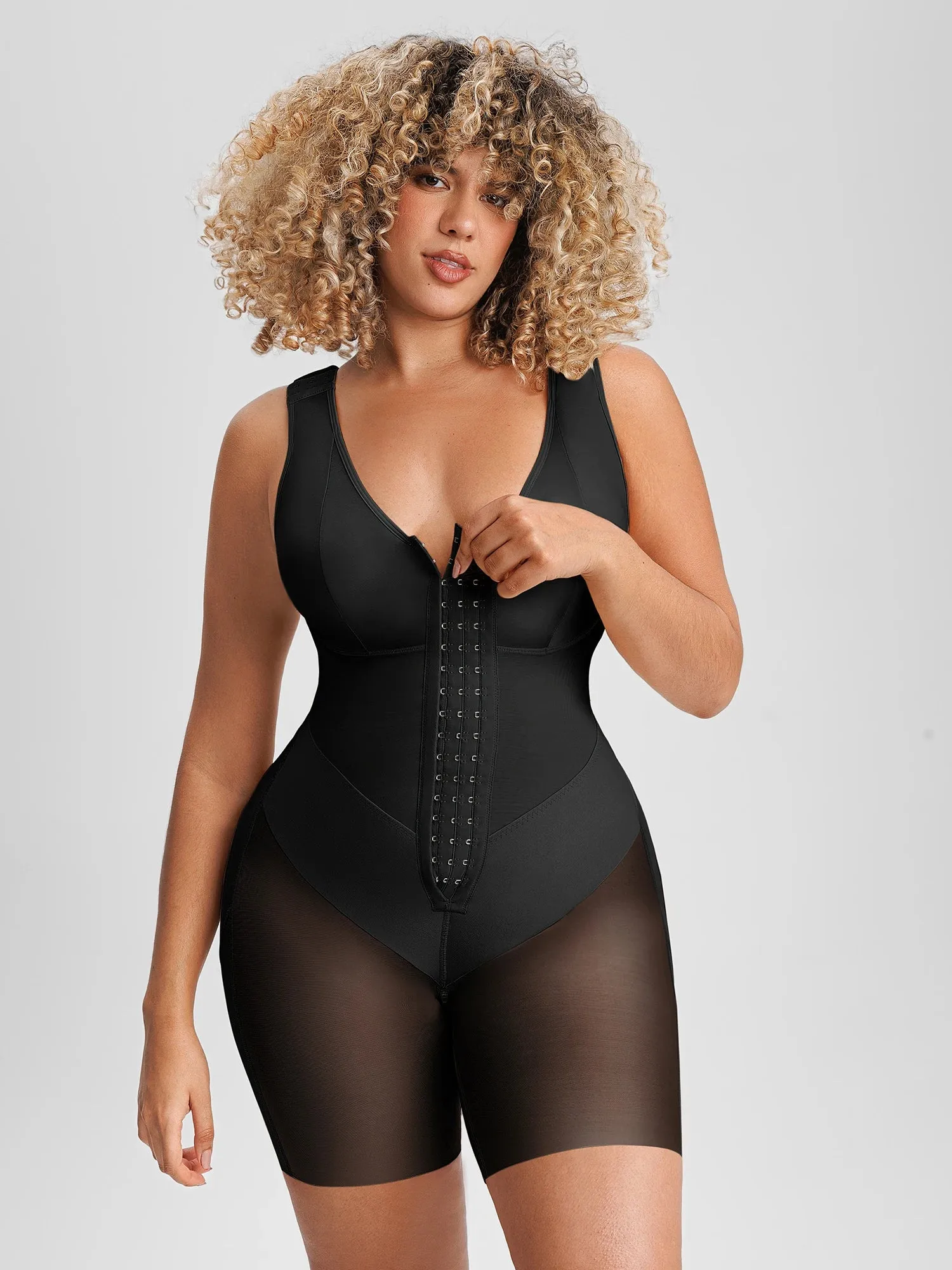 Feelingirl FeelVibe™ V-Band Waist Snatching Contour Bodysuit sold by FeelinGirl product image thumbnail 2