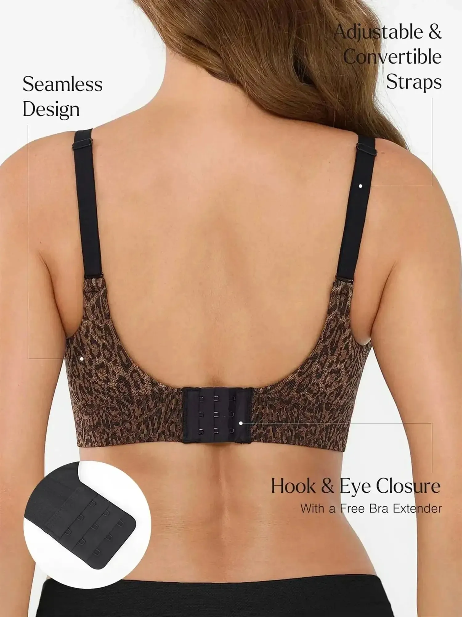 Popilush Seamless Wireless Leopard Shaping Push Up Bra sold by FeelinGirl product image thumbnail 3