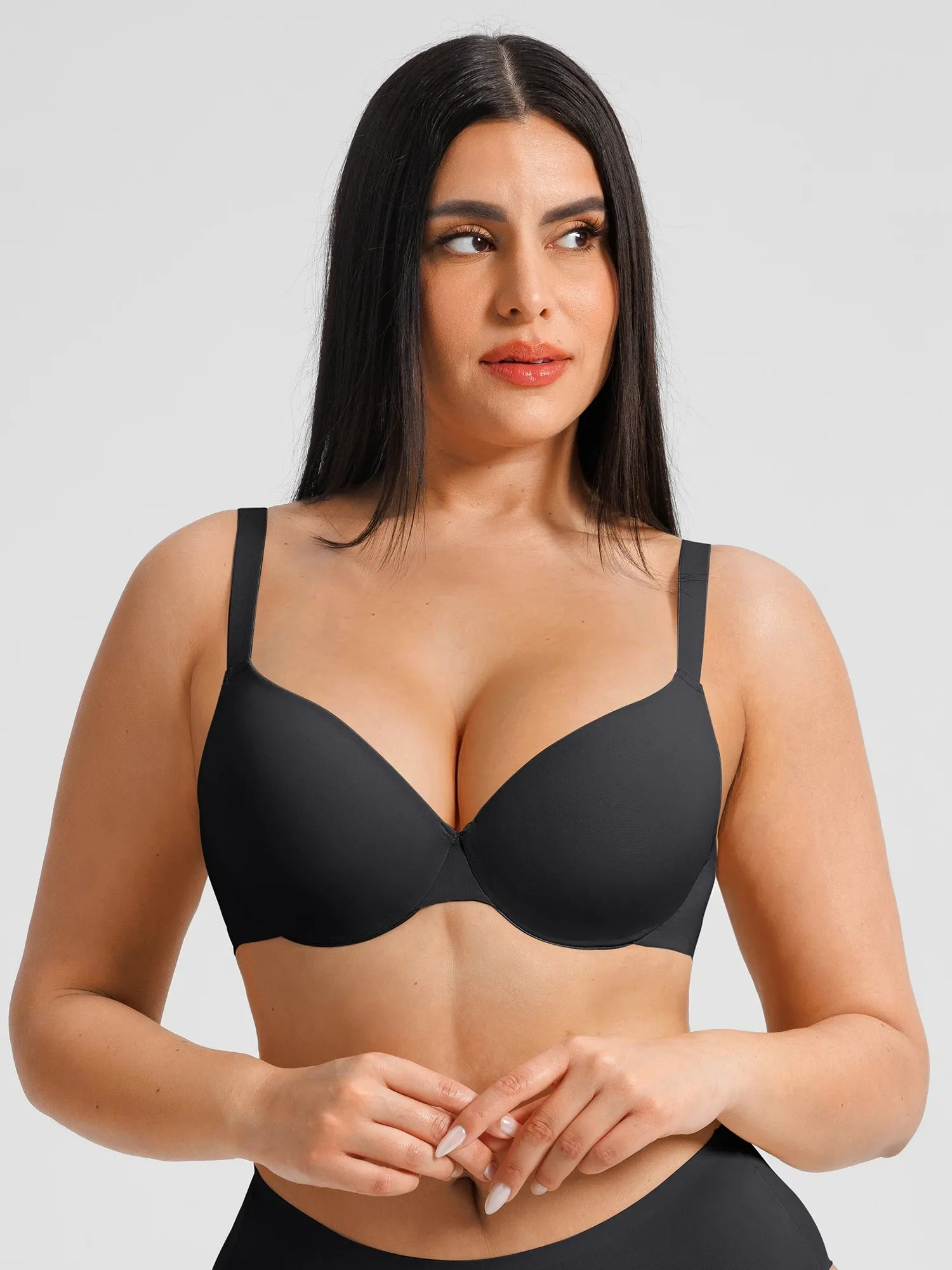 Push Up Lightly Lined Demi Bra sold by FeelinGirl product image thumbnail 3