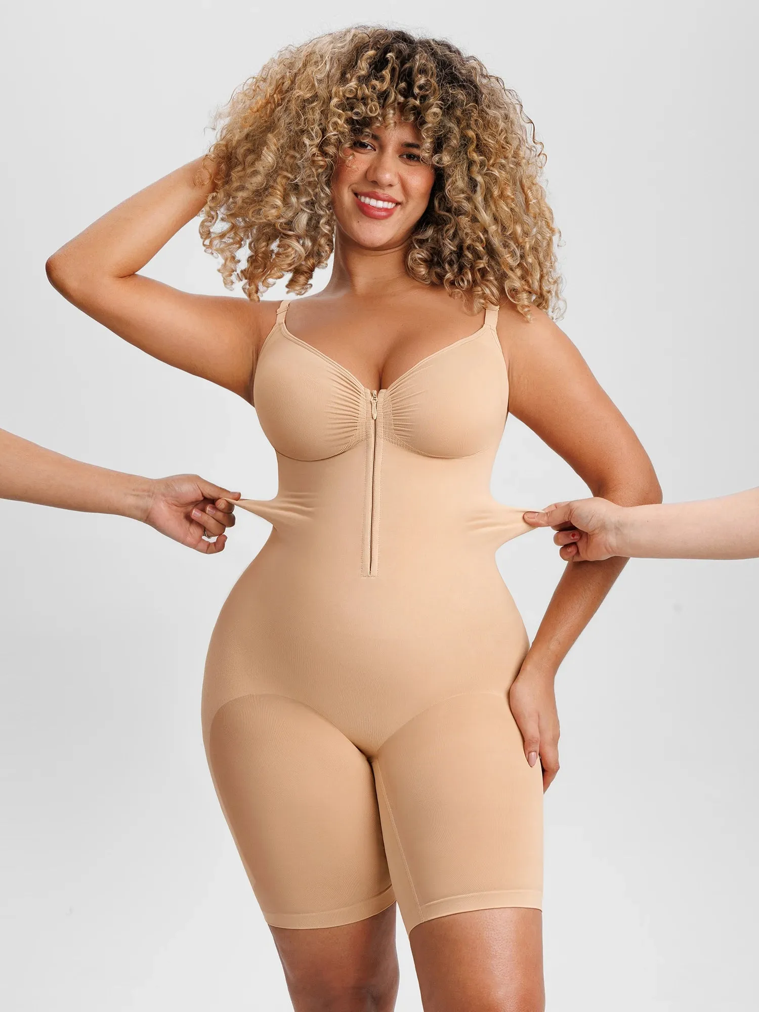 Tummy Control Seamless Stretch Bodysuit sold by FeelinGirl product image thumbnail 3