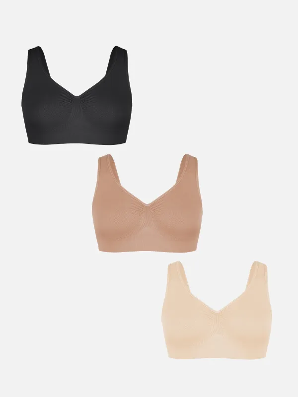 Wireless Wide Straps Everyday Bra made by FeelinGirl