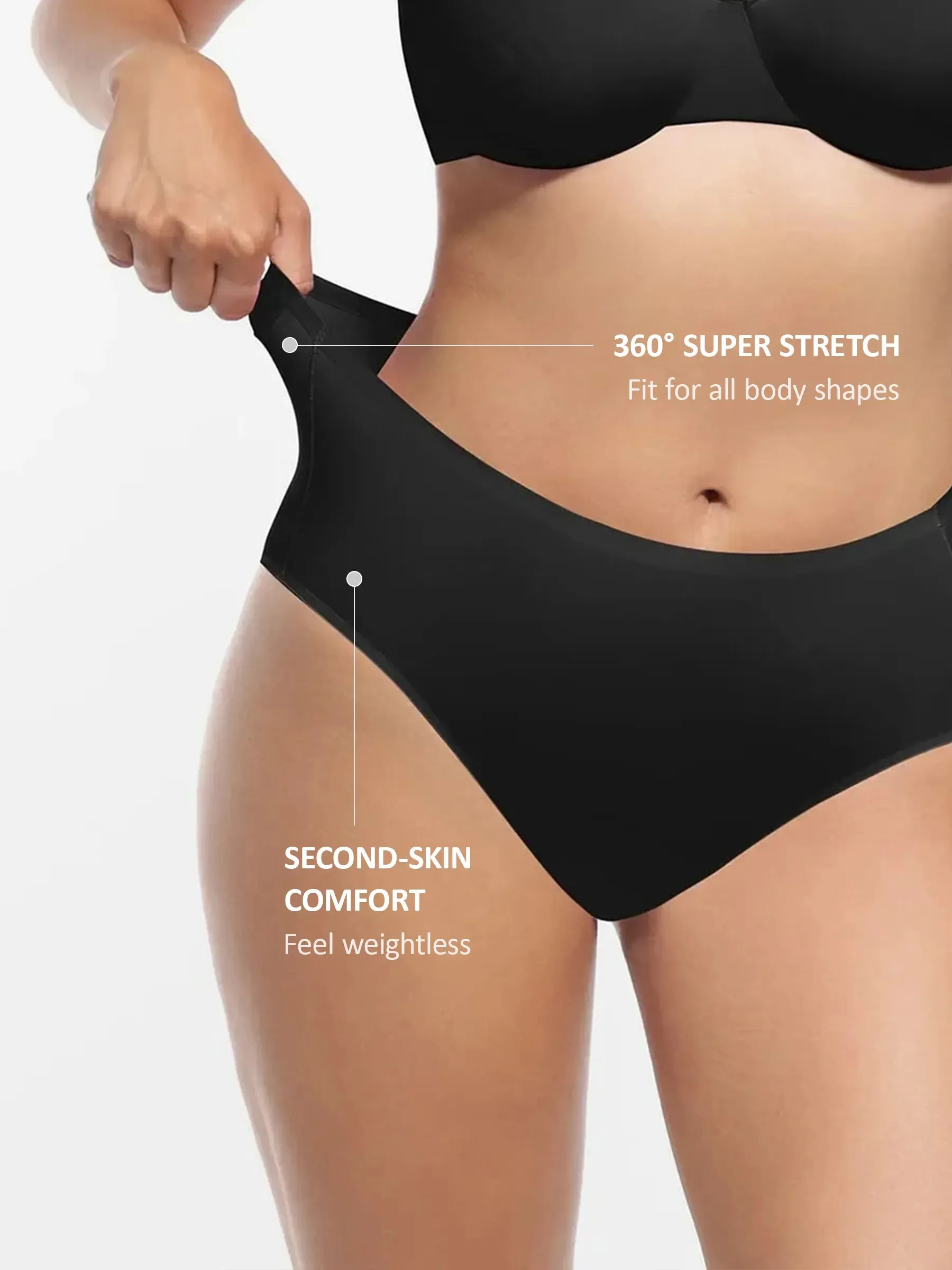Cloud-Soft Mid-Waist Brief Panties sold by FeelinGirl product image thumbnail 4