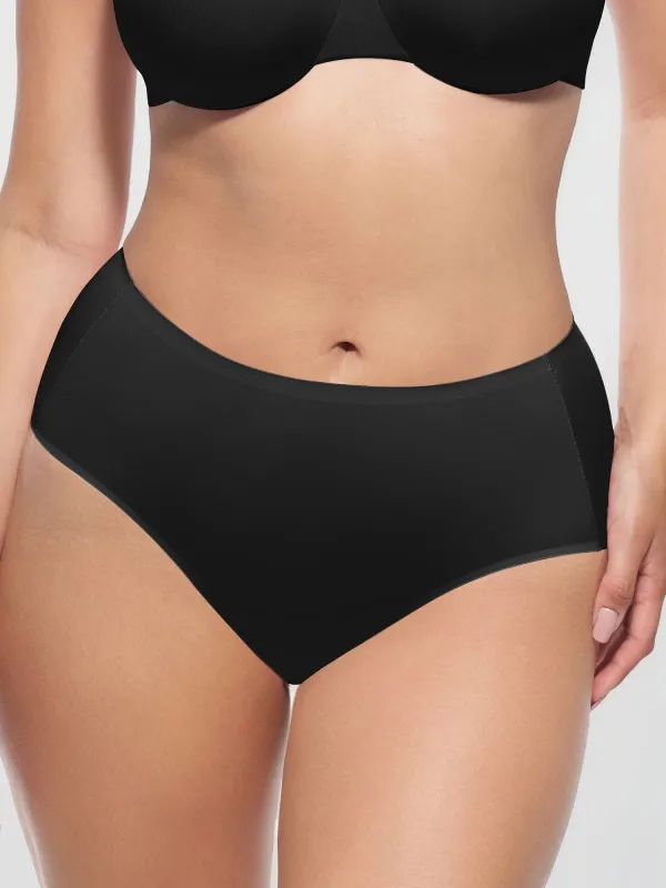 Cloud-Soft Mid-Waist Brief Panties made by FeelinGirl