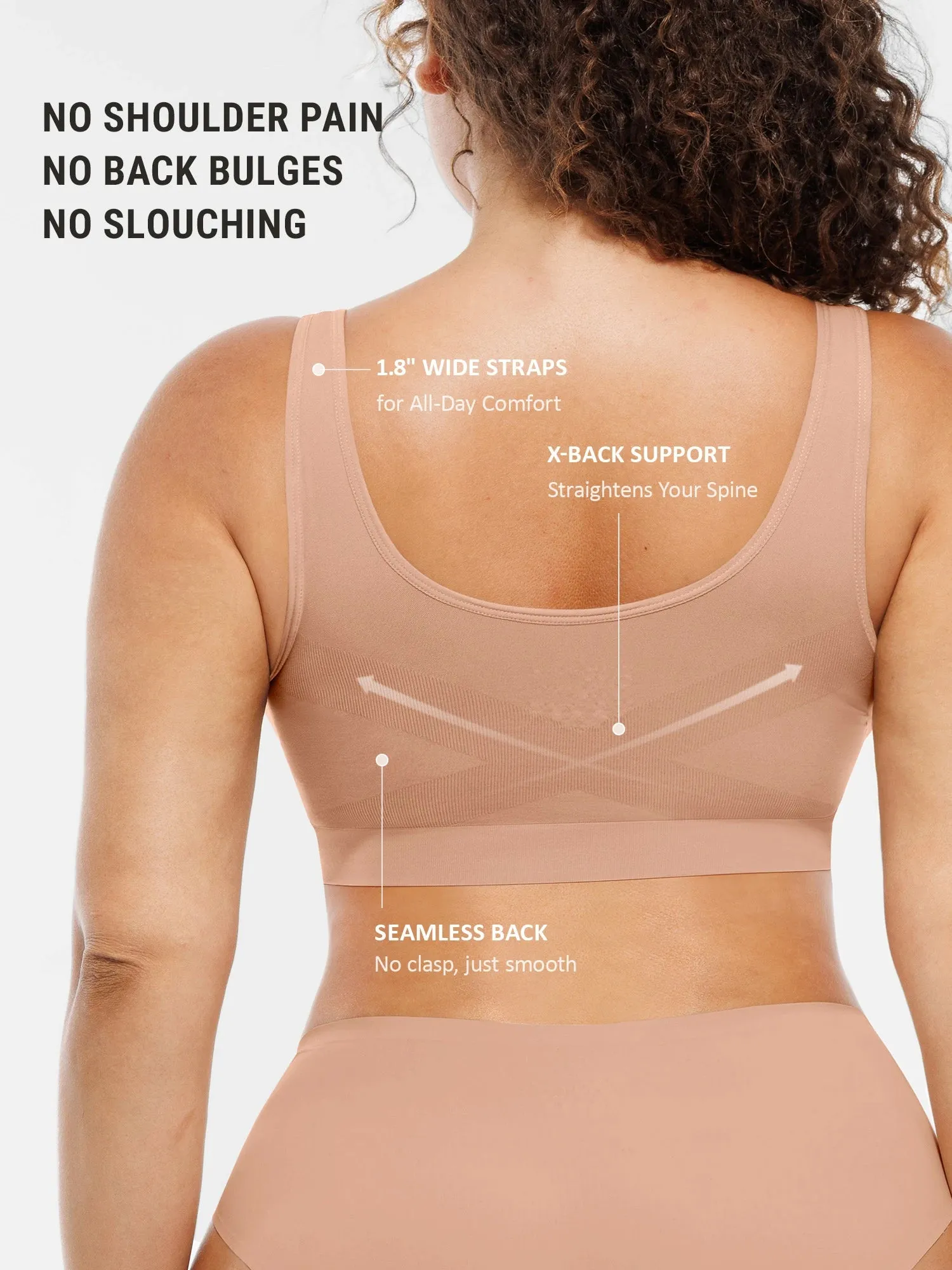 Seamless Wireless Full Coverage Bra sold by FeelinGirl product image thumbnail 3