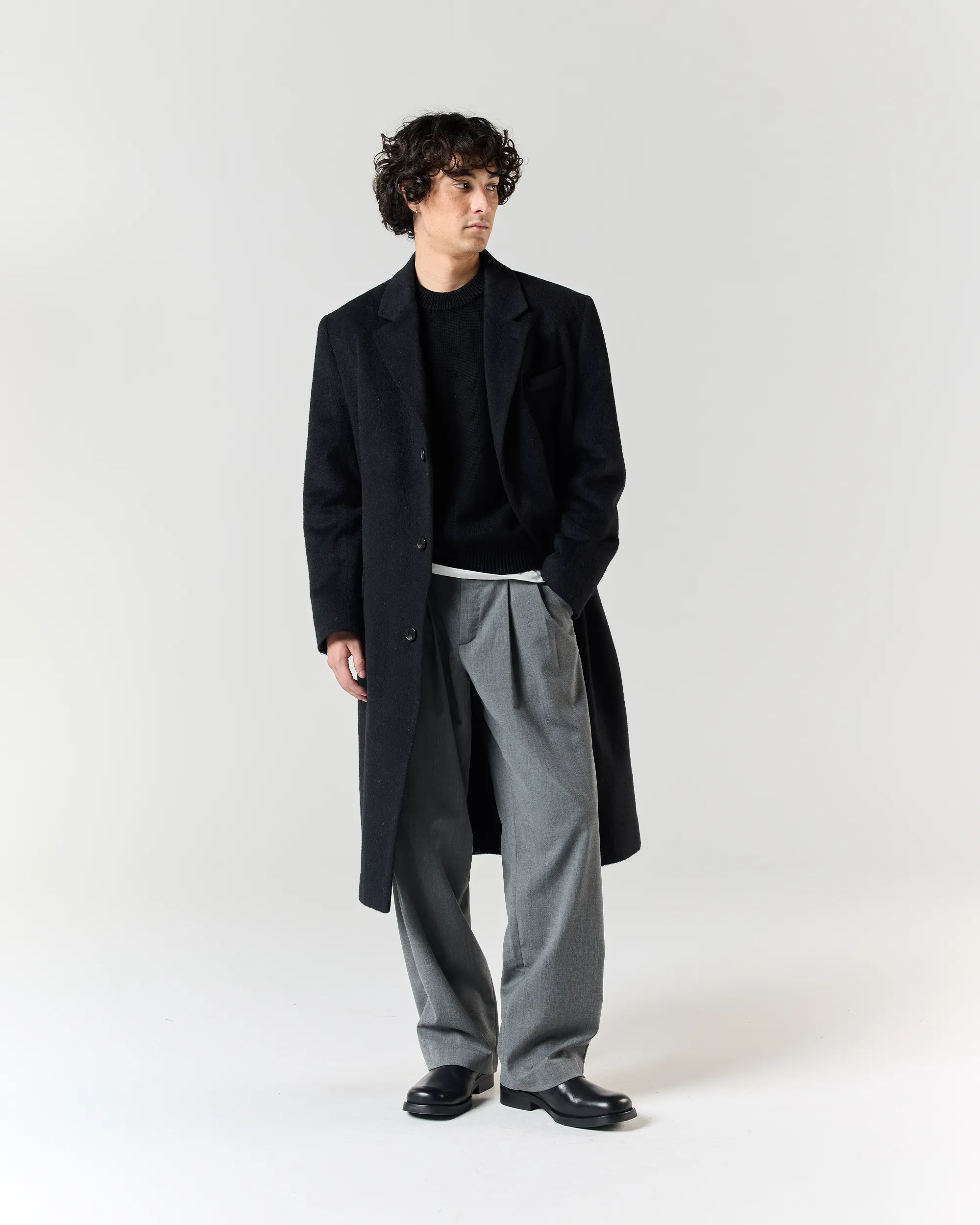 Wool Overcoat - Black sold by Ronning