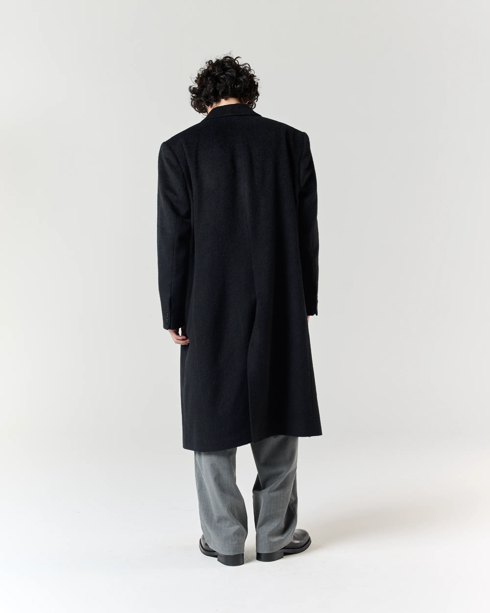 Wool Overcoat - Black sold by Ronning product image thumbnail 4