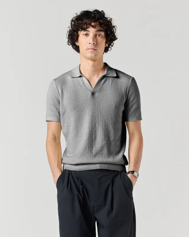 Textured Polo Shirt - Grey sold by Ronning