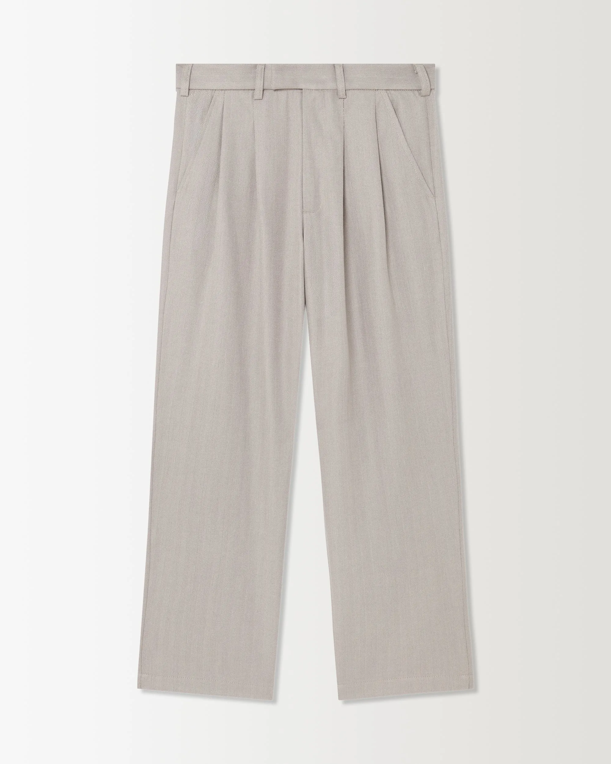 Pleated Pant - Grey Herringbone sold by Ronning product image thumbnail 2