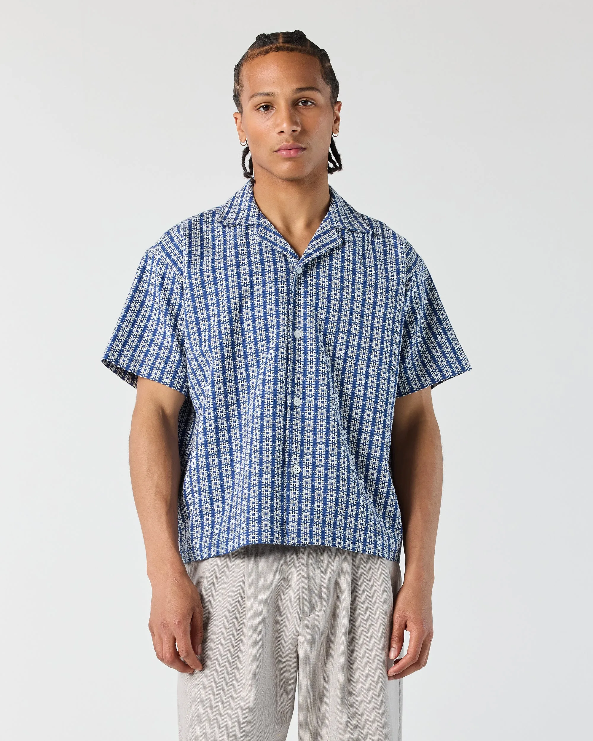 Geometric Shirt - Blue sold by Ronning