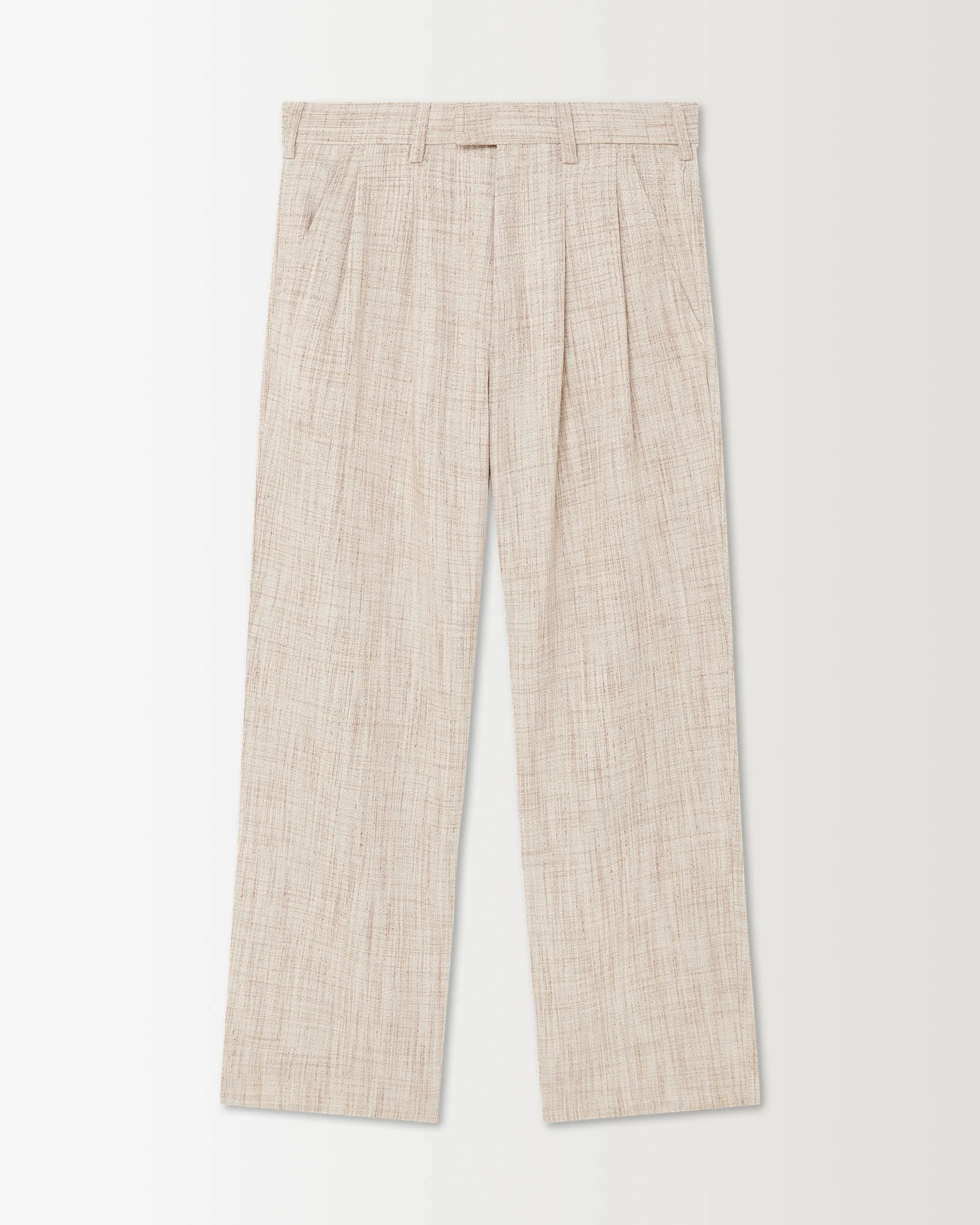 Pleated Pant - Sand Melange sold by Ronning product image thumbnail 2