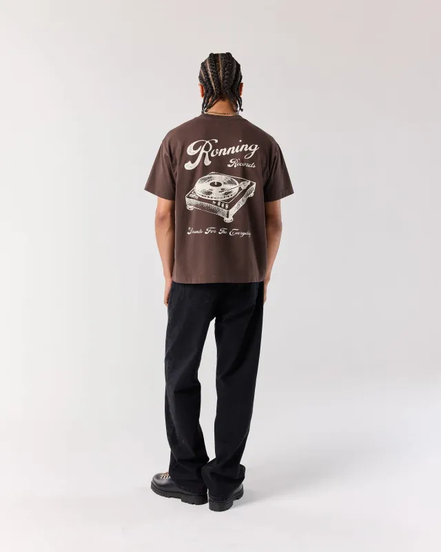 Records Tee - Mocha Brown sold by Ronning