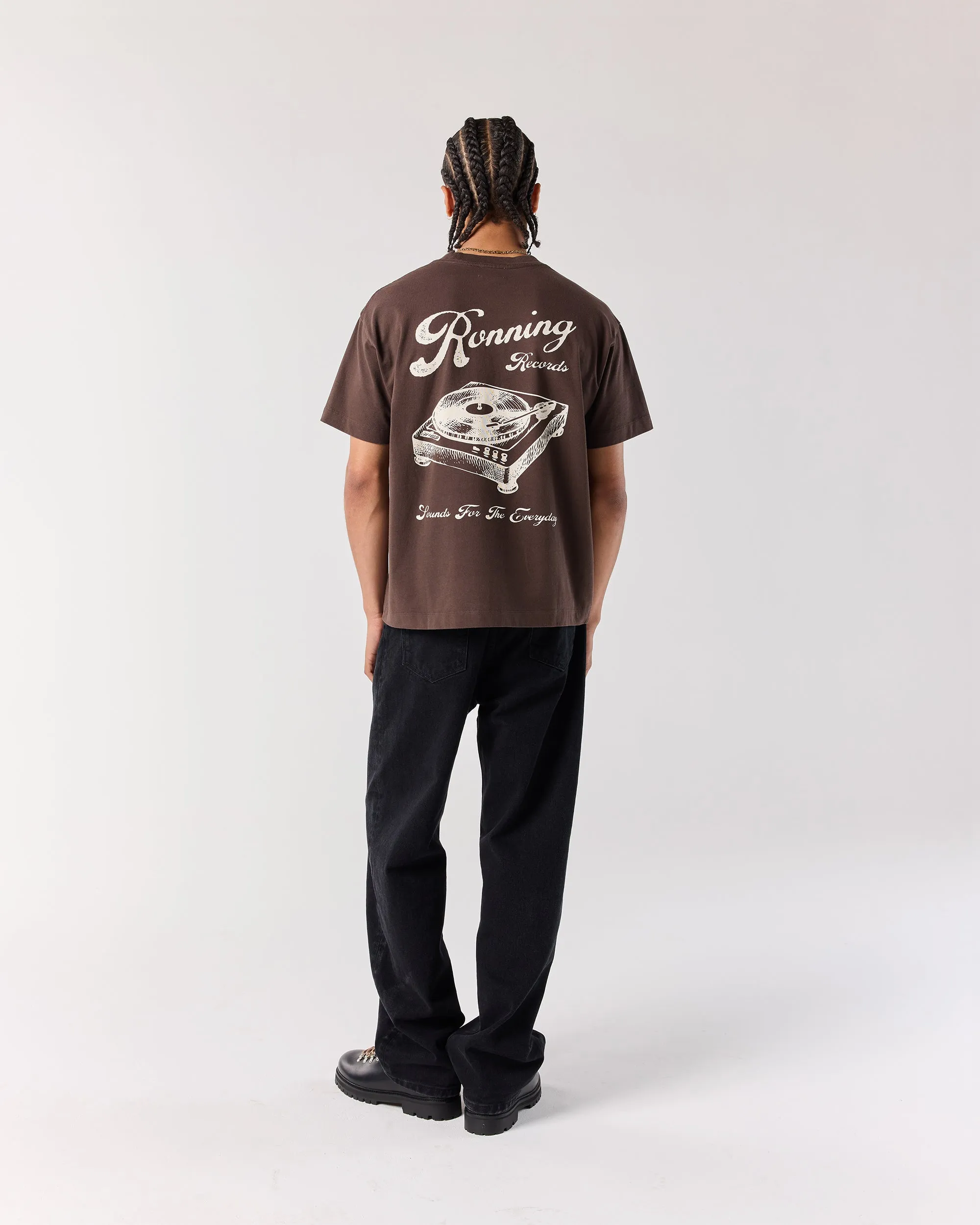 Records Tee - Mocha Brown sold by Ronning