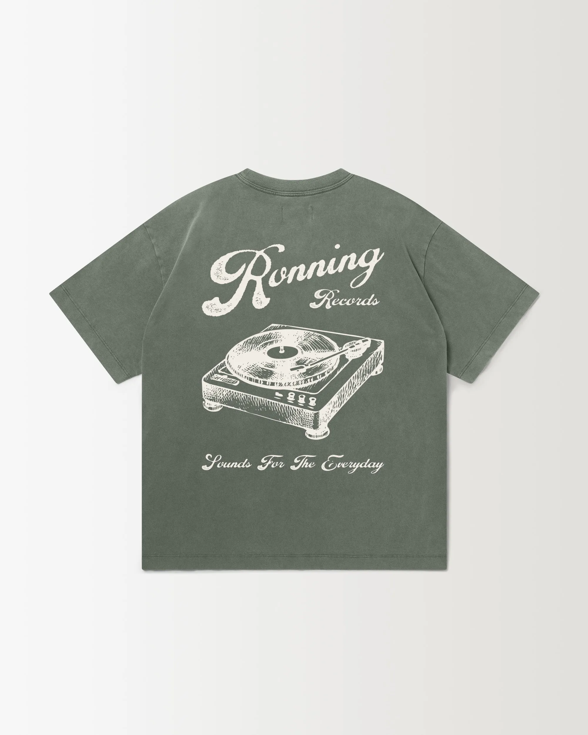 Records Tee - Sage Green sold by Ronning product image thumbnail 2