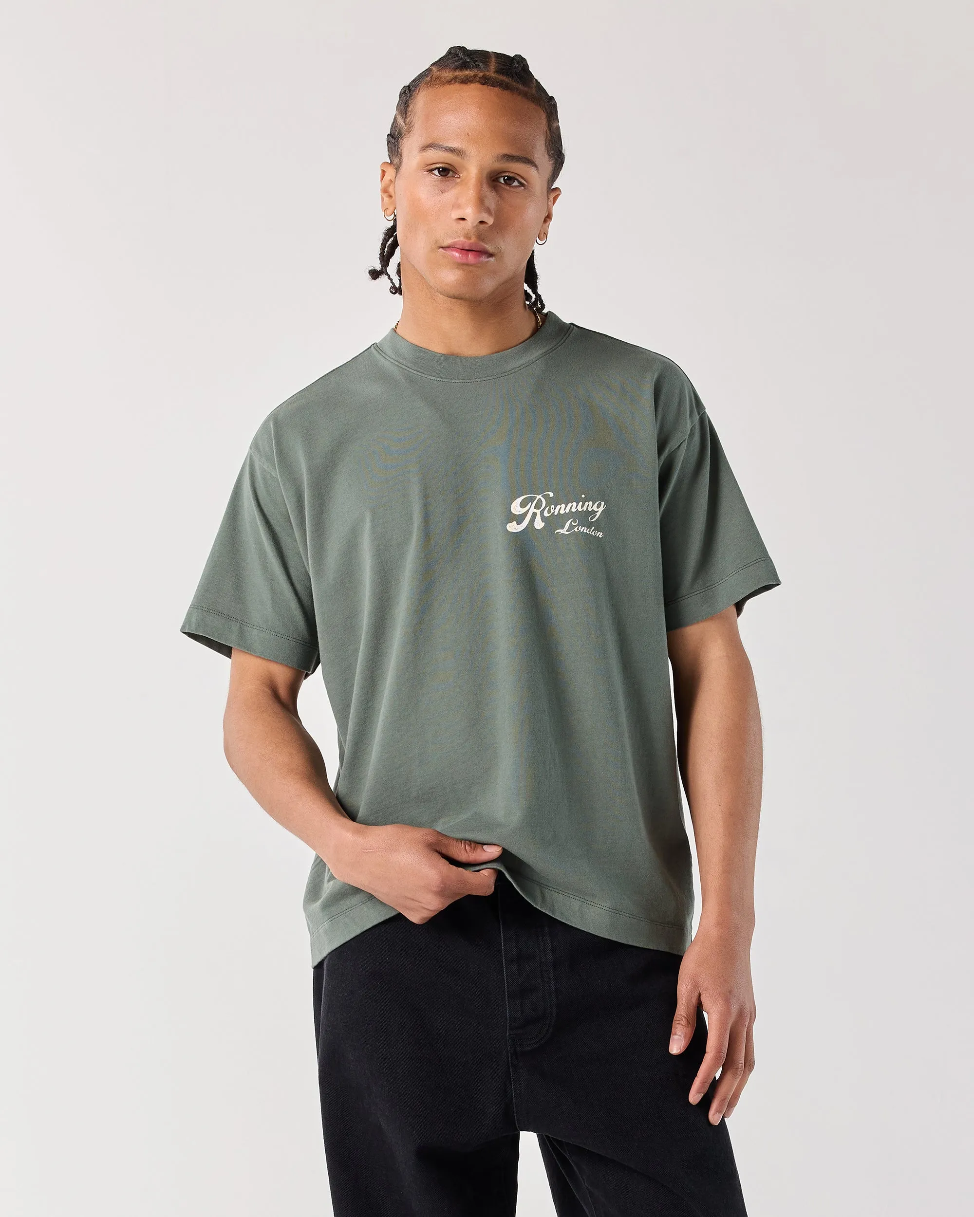 Records Tee - Sage Green sold by Ronning product image thumbnail 3