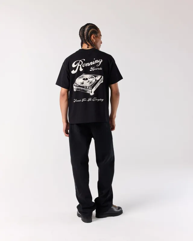 Records Tee - Black sold by Ronning