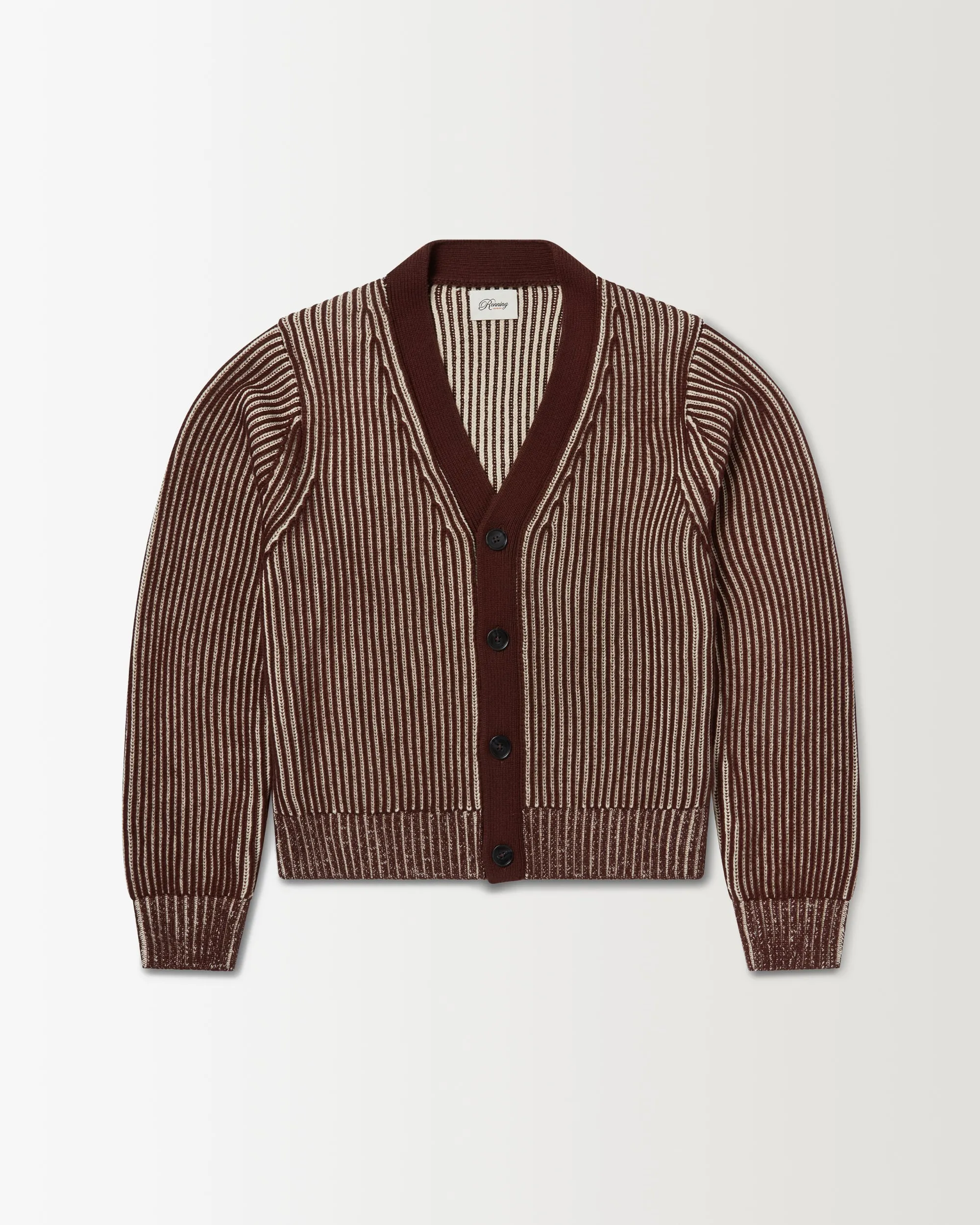 Fisherman Cardigan - Mocha/Stone sold by Ronning product image thumbnail 2
