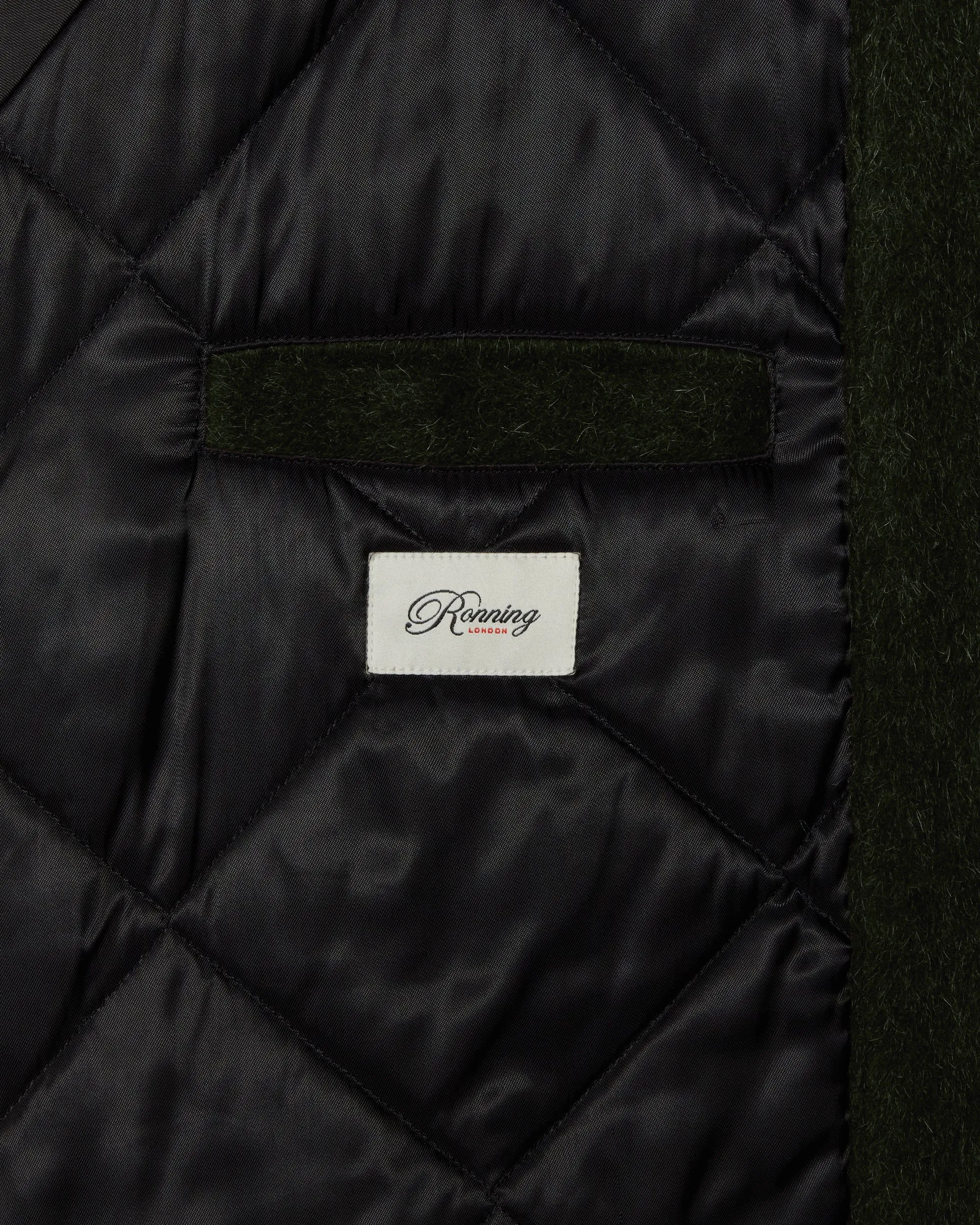 Wool Varsity Jacket - Moss Green sold by Ronning product image thumbnail 4