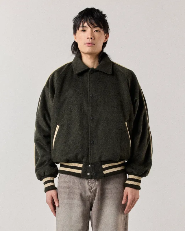 Wool Varsity Jacket - Moss Green sold by Ronning