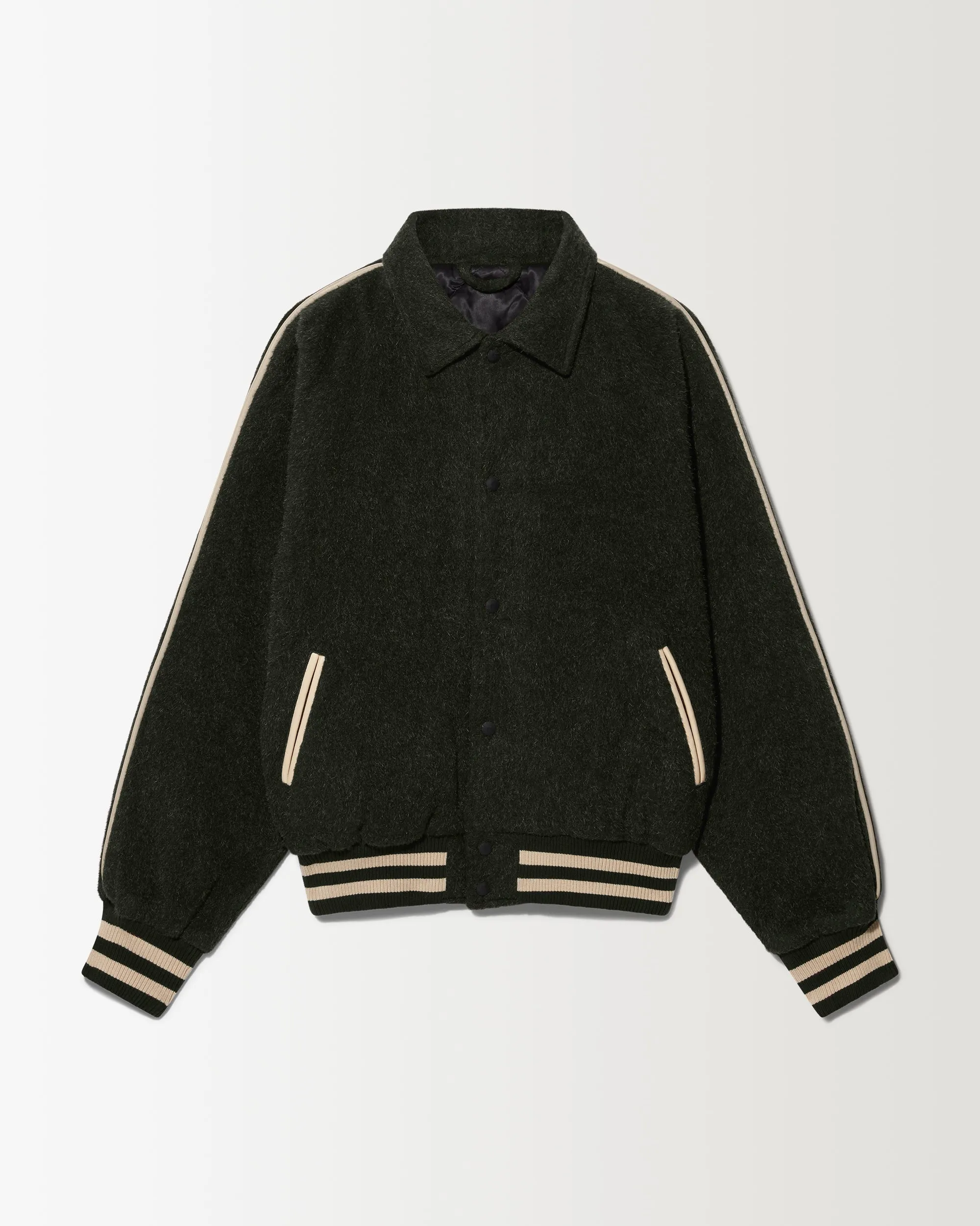 Wool Varsity Jacket - Moss Green sold by Ronning product image thumbnail 2