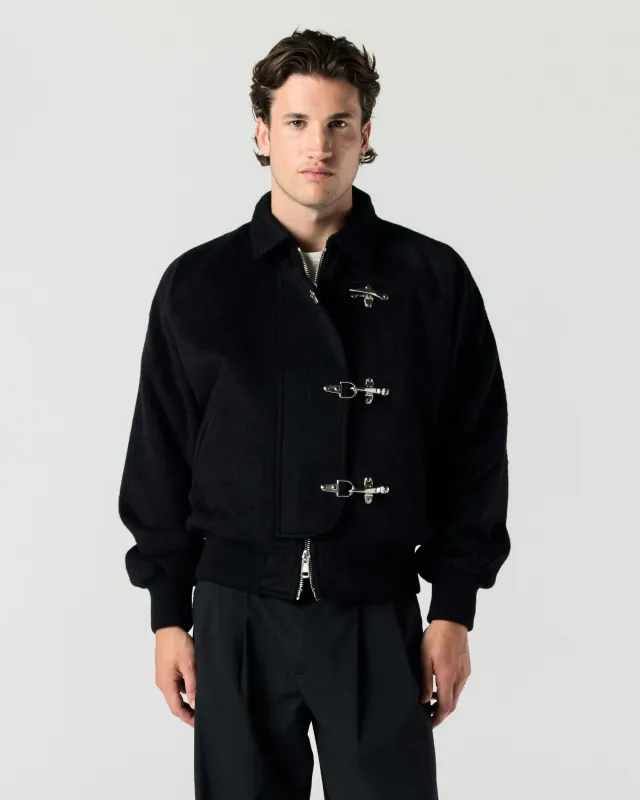 Fireman Clasp Jacket - Black sold by Ronning