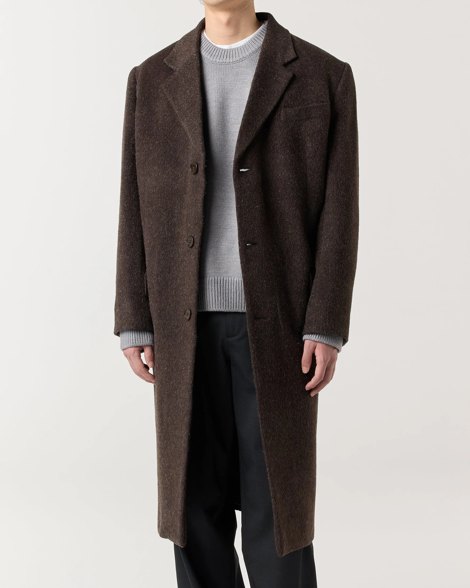Wool Overcoat - Mocha Brown sold by Ronning product image thumbnail 3