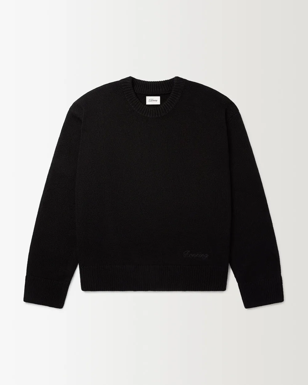 Merino Crew Knit - Black sold by Ronning product image thumbnail 2
