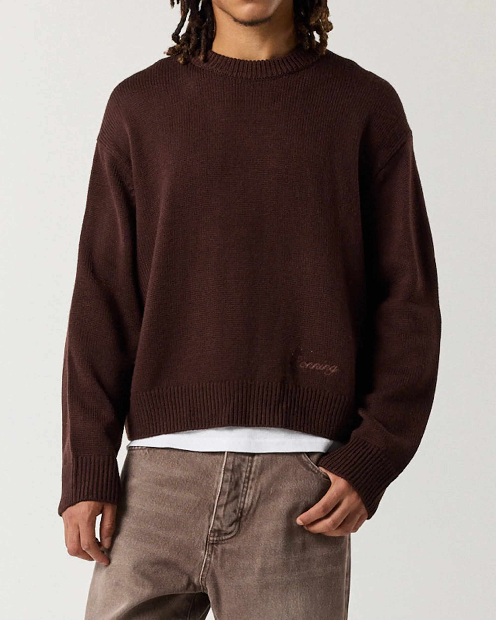 Merino Crew Knit - Mocha Brown sold by Ronning product image thumbnail 3