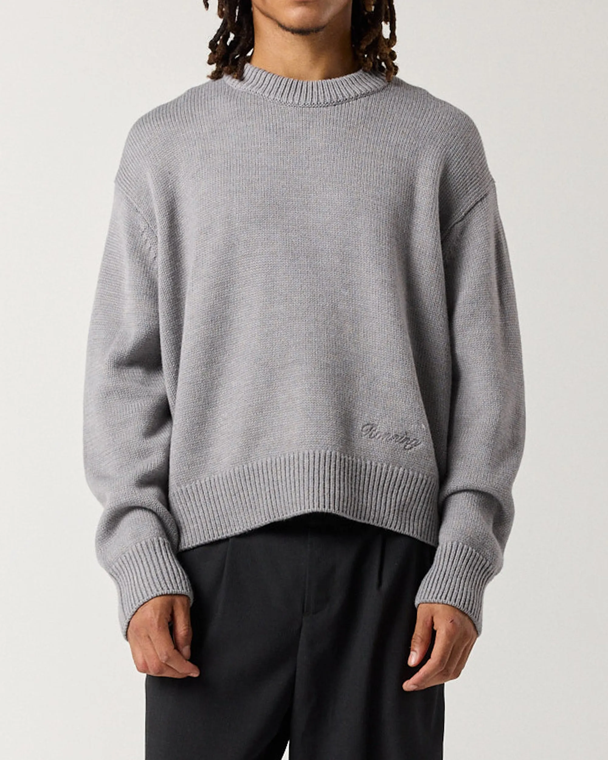 Merino Crew Knit - Grey sold by Ronning product image thumbnail 3