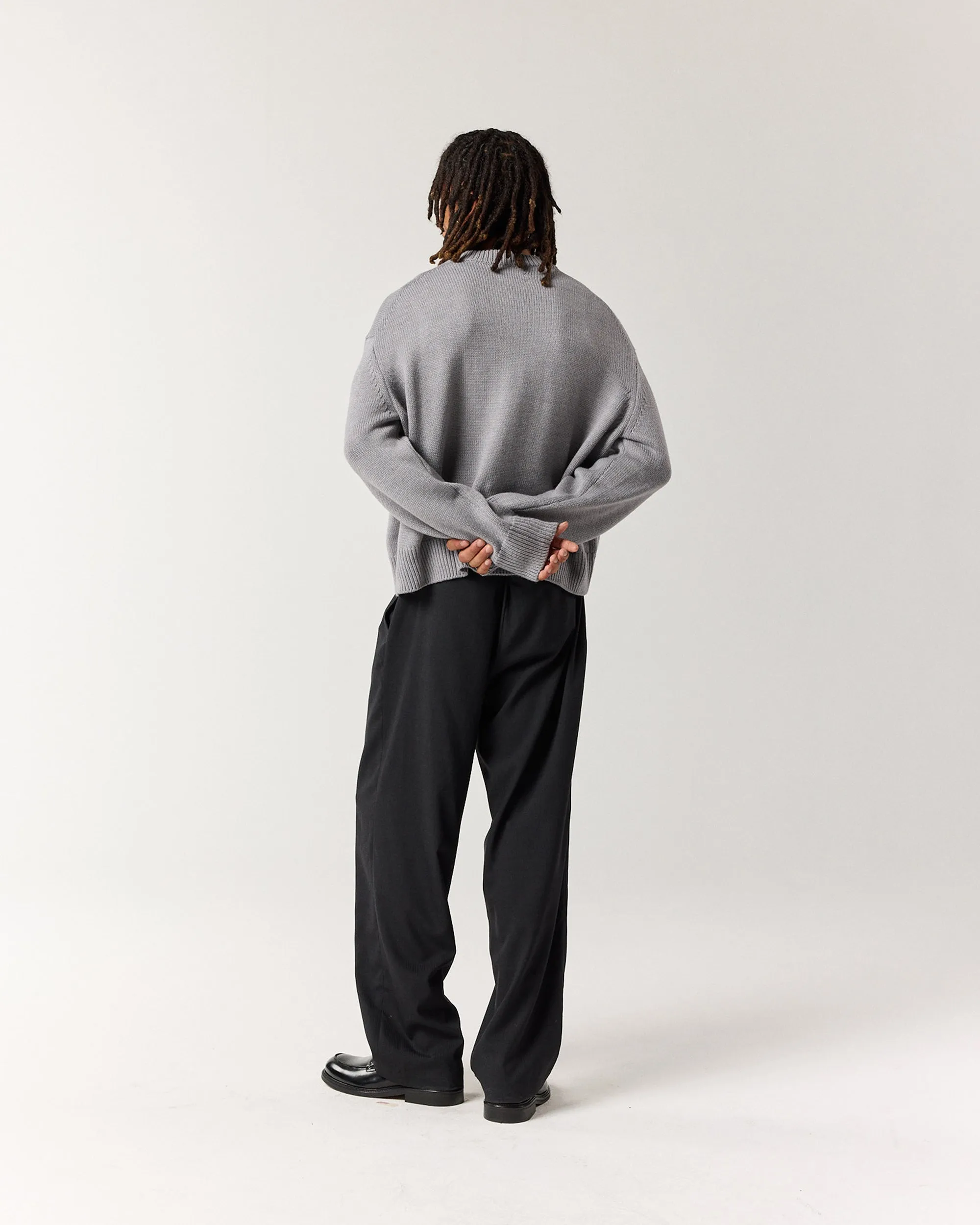 Merino Crew Knit - Grey sold by Ronning product image thumbnail 4
