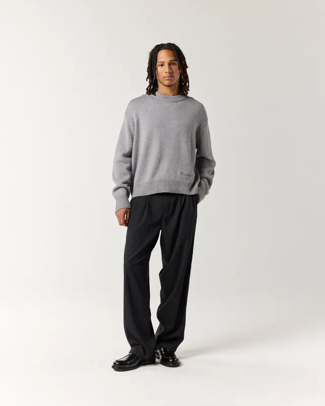 Merino Crew Knit - Grey sold by Ronning