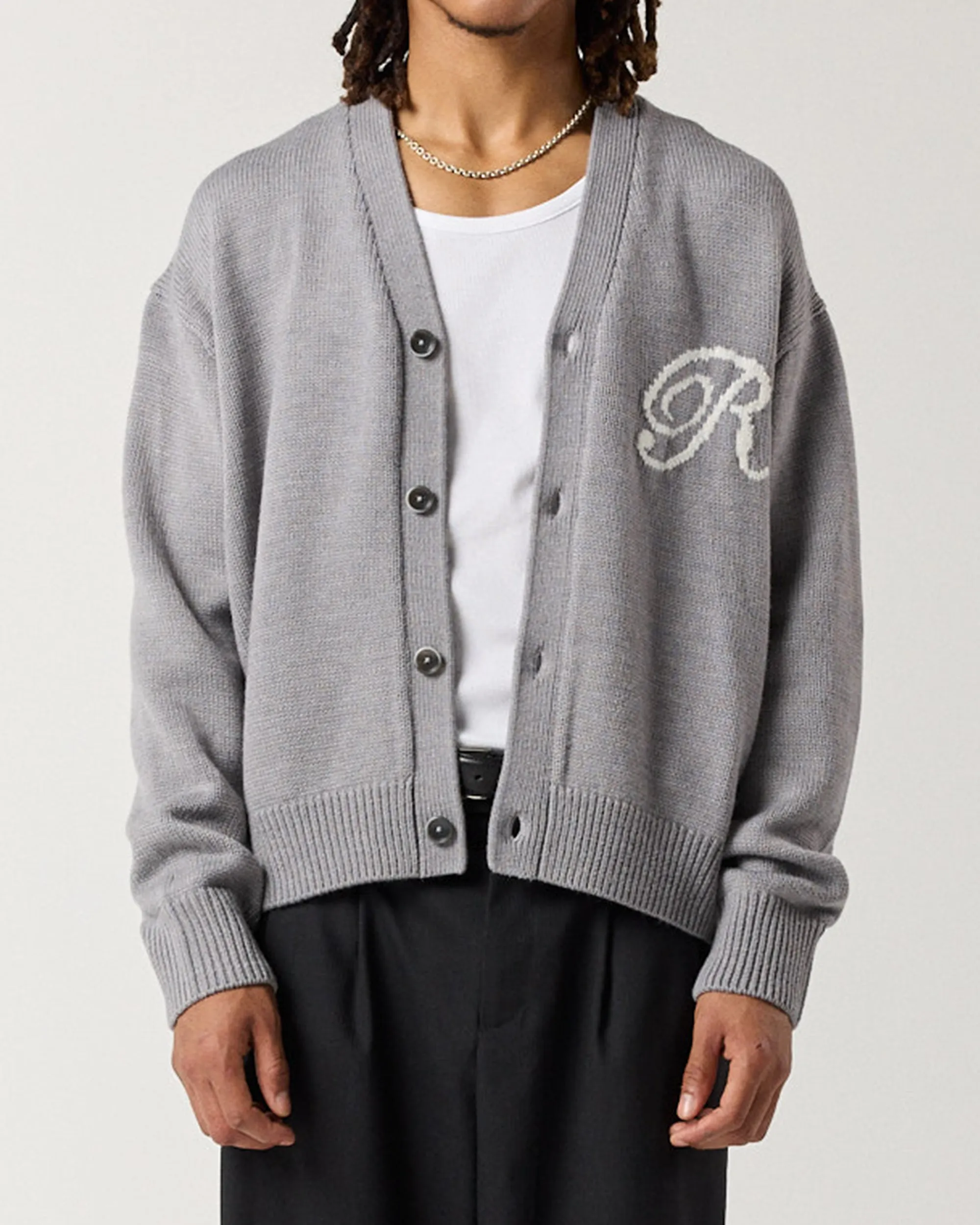Merino R Cardigan - Grey sold by Ronning product image thumbnail 3
