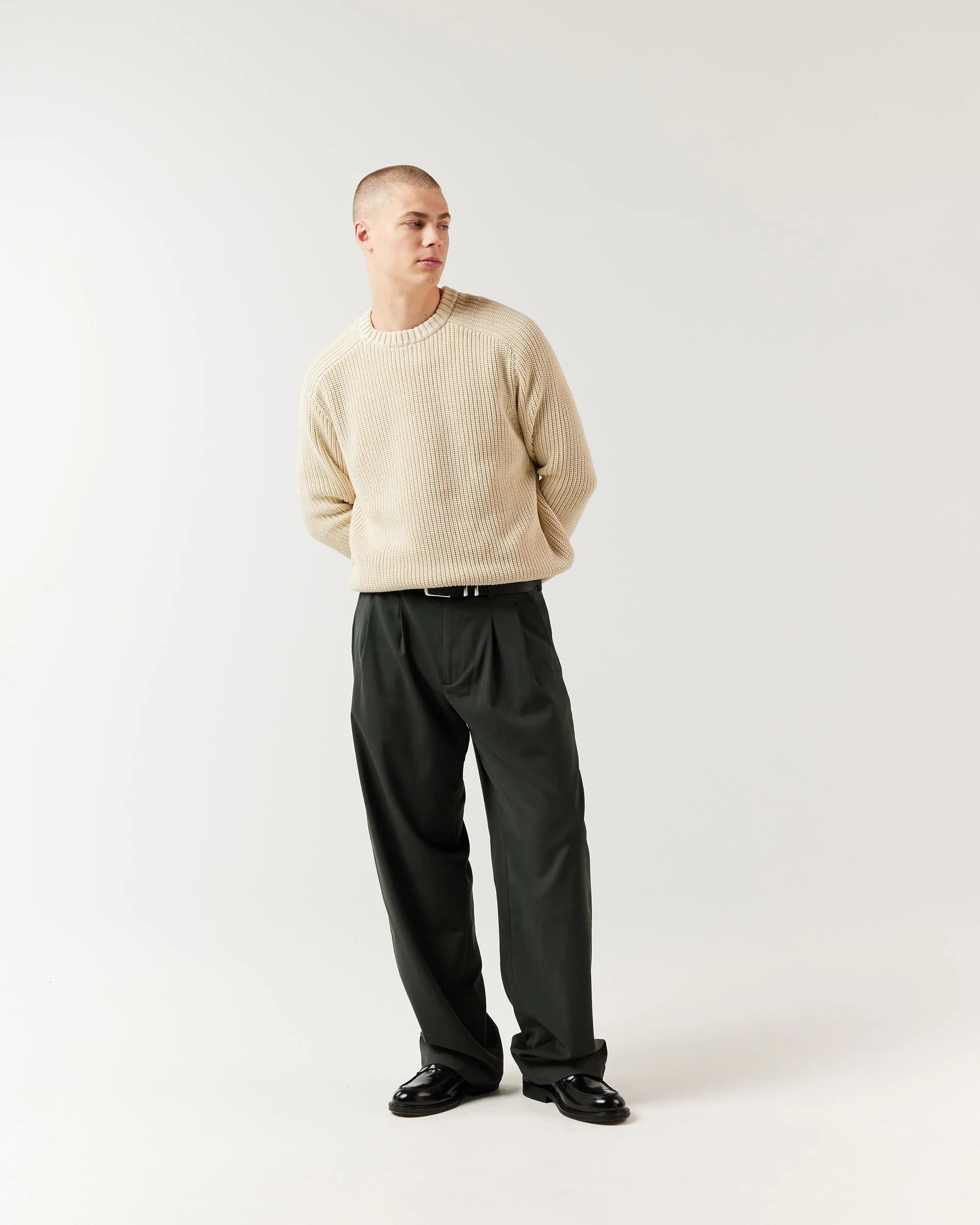 Pleated Pant - Moss Green sold by Ronning product image thumbnail 3
