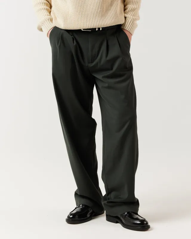 Pleated Pant - Moss Green sold by Ronning