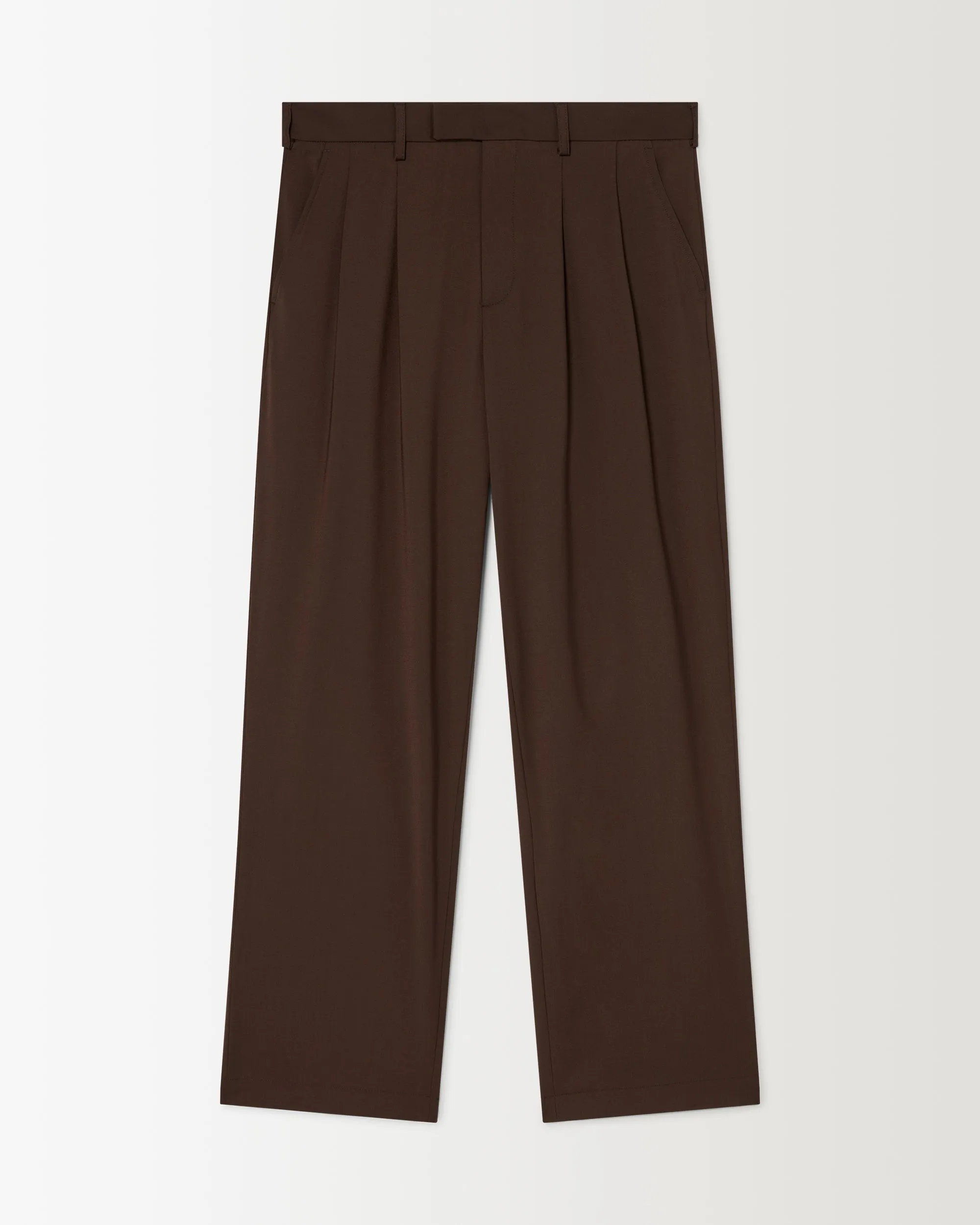Pleated Pant - Mocha Brown sold by Ronning product image thumbnail 2