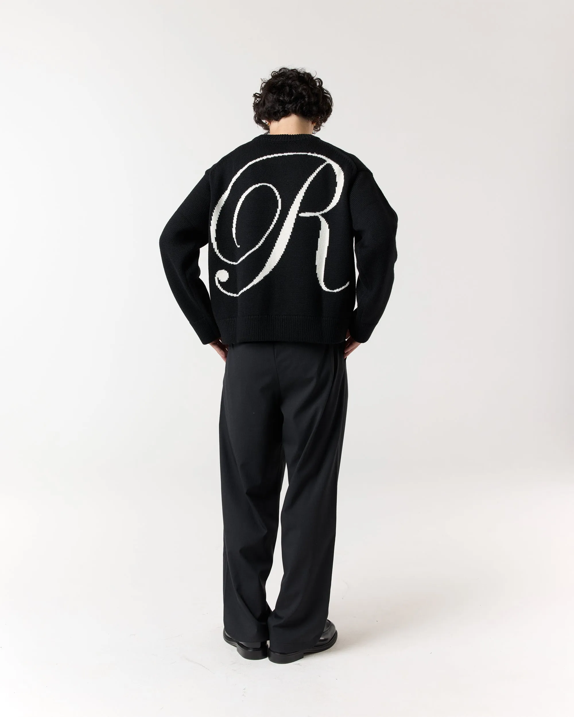 Merino R Knit - Black sold by Ronning