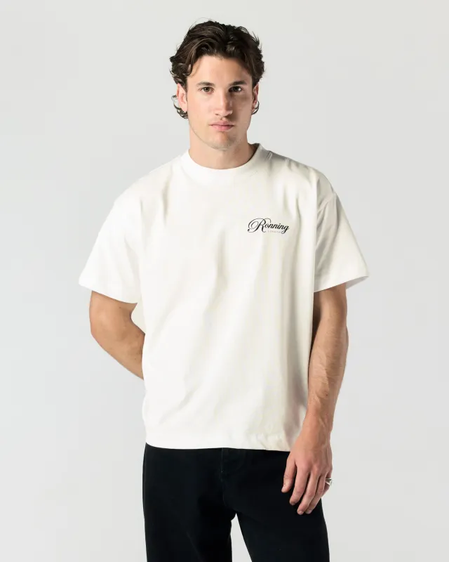 Script Tee - White sold by Ronning