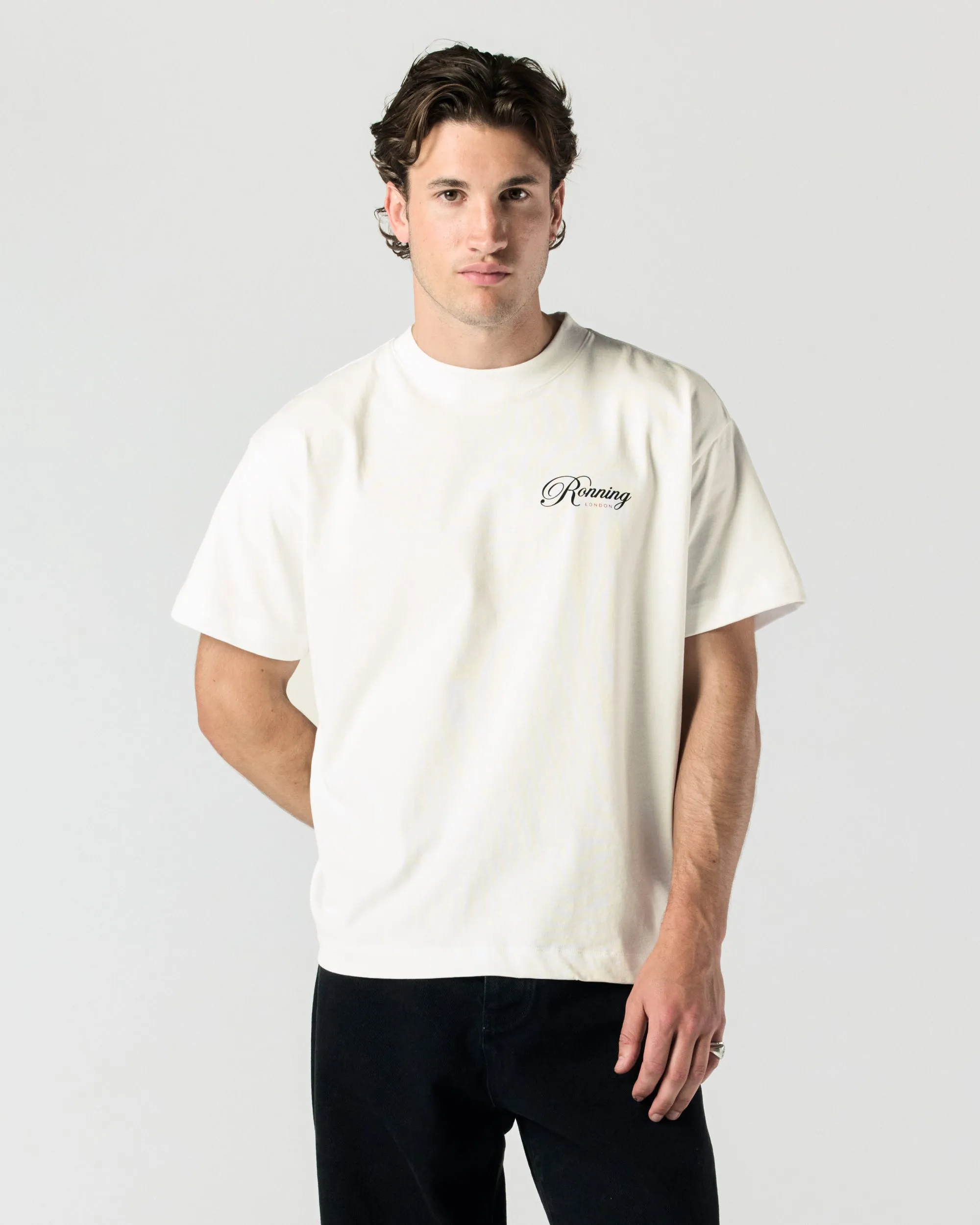 Script Tee - White sold by Ronning