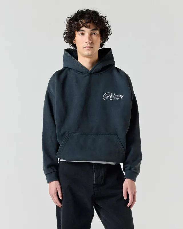 Script Hoodie - Washed Black sold by Ronning