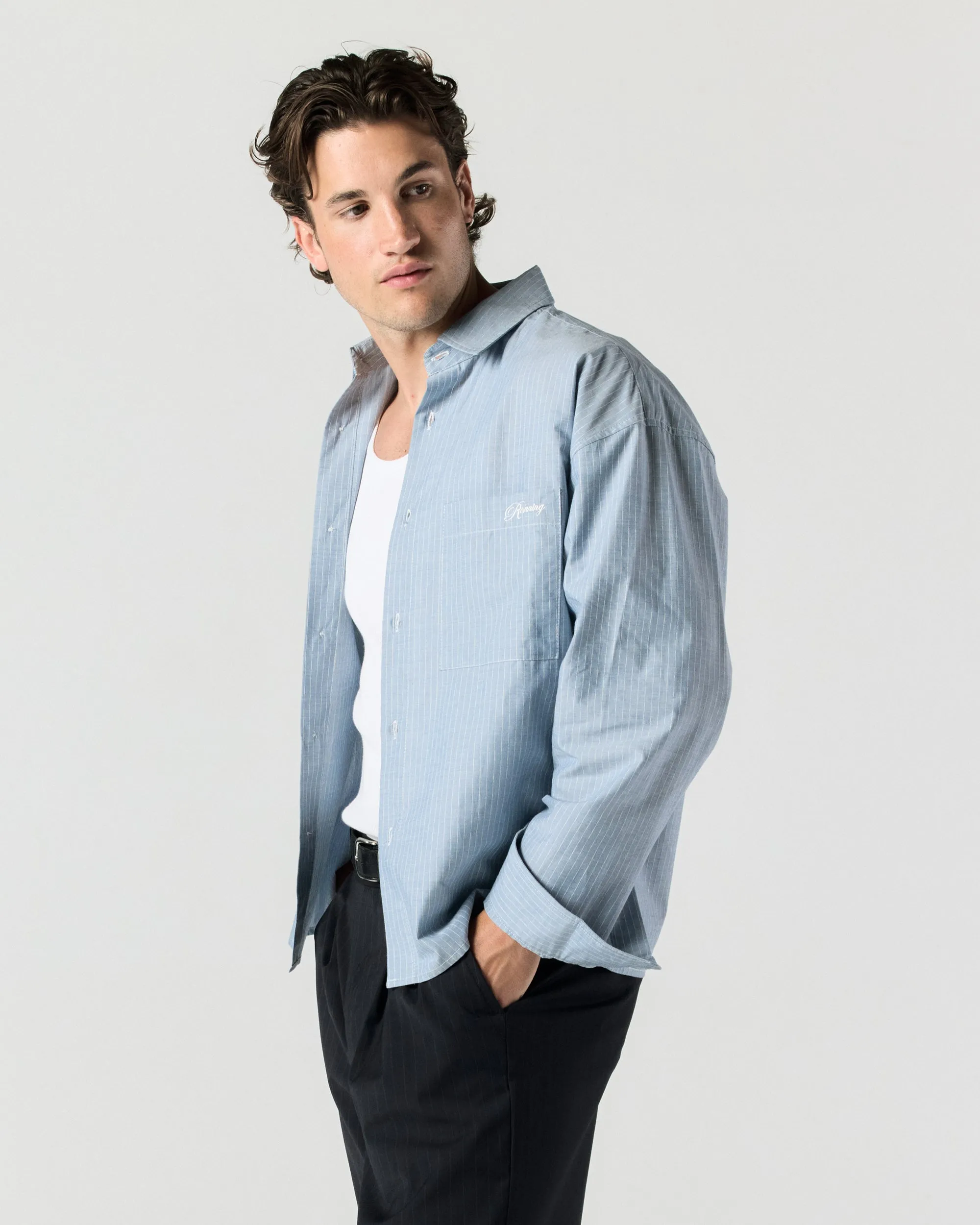 Everyday Shirt - Blue Stripe sold by Ronning product image thumbnail 2