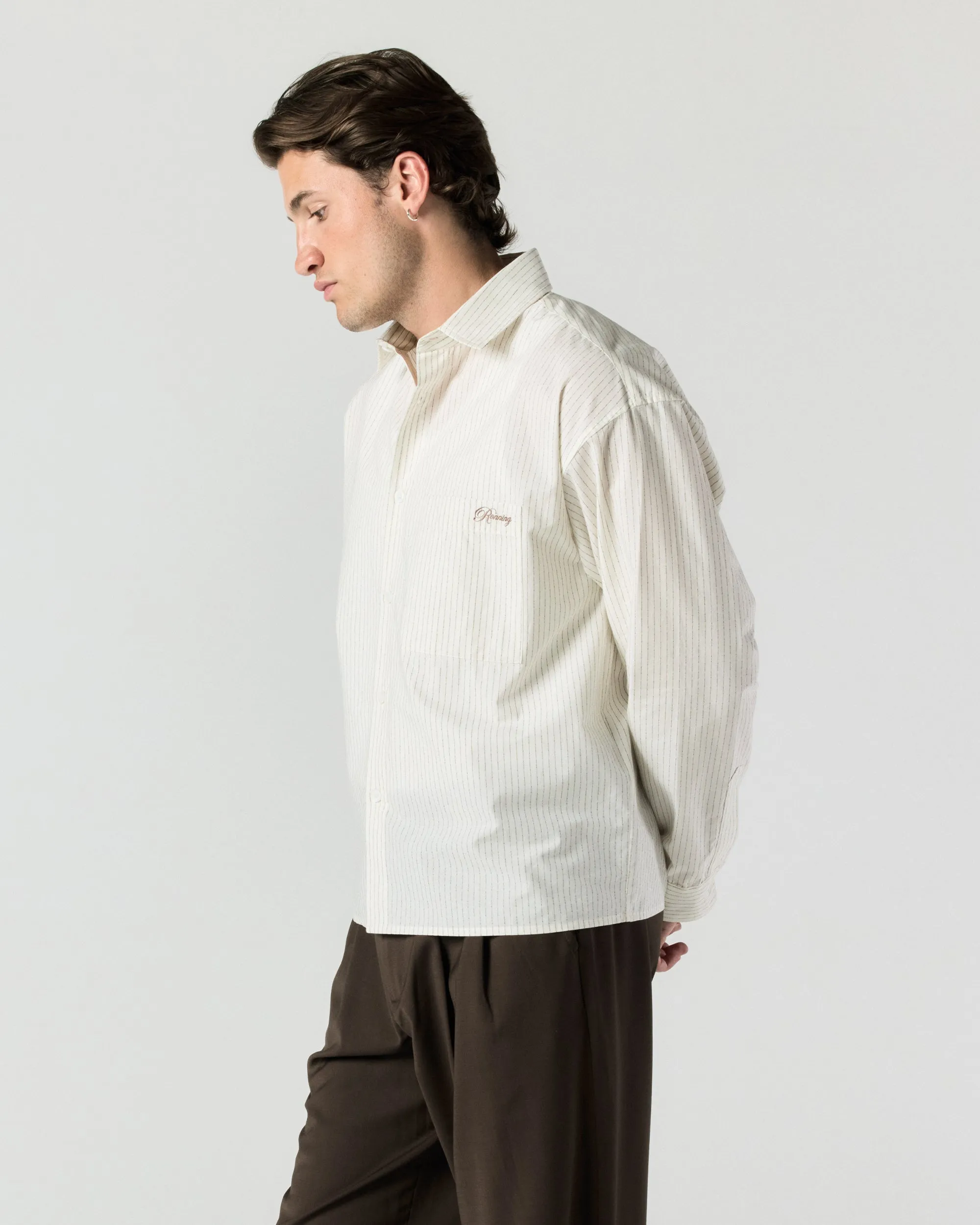 Everyday Shirt - Cream Stripe sold by Ronning product image thumbnail 2