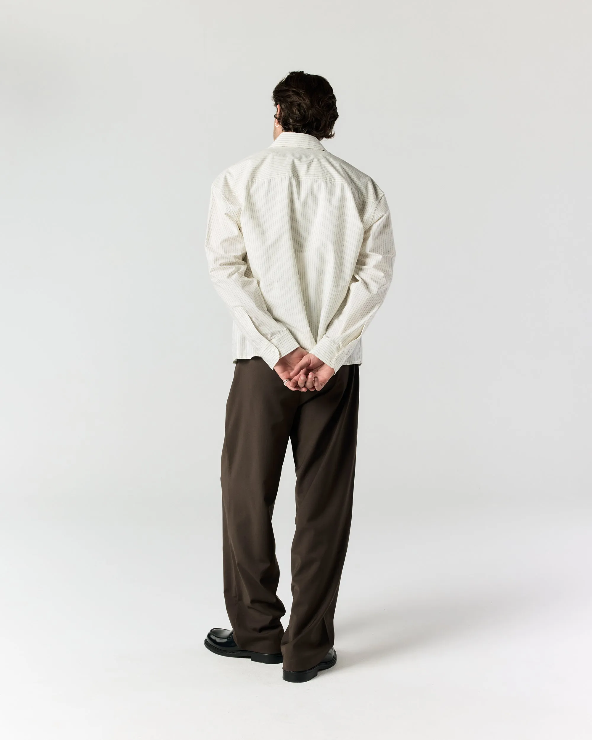 Everyday Shirt - Cream Stripe sold by Ronning product image thumbnail 4