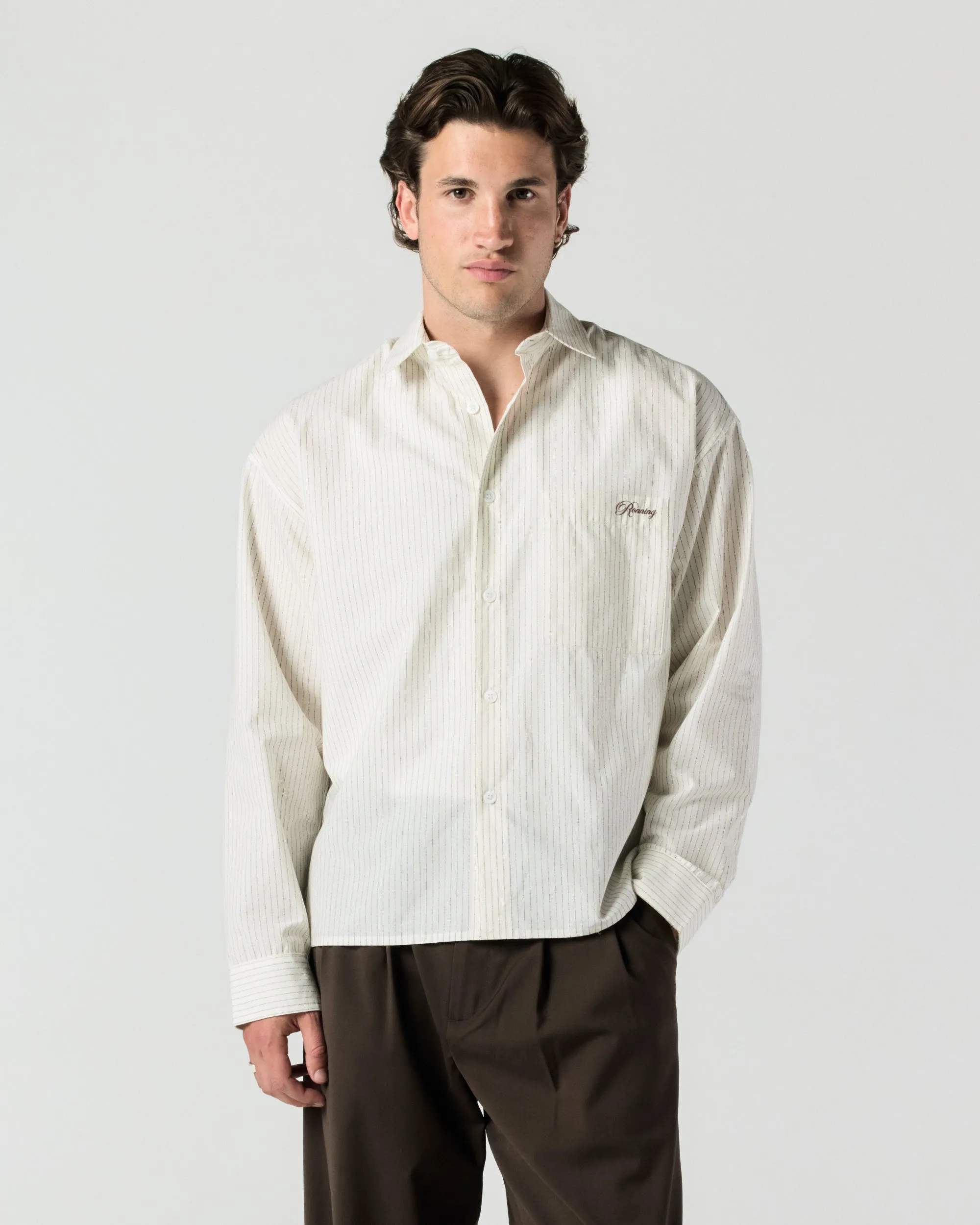 Everyday Shirt - Cream Stripe sold by Ronning